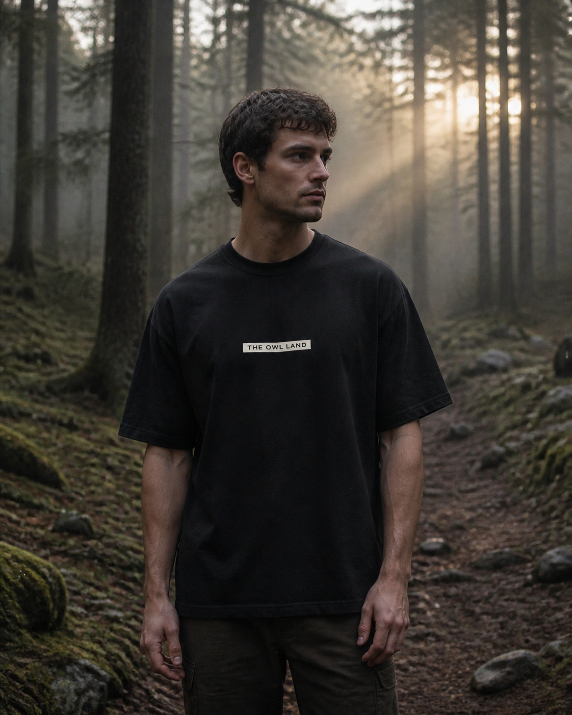 THE OWL LAND® Built In Silence Oversized T-Shirt