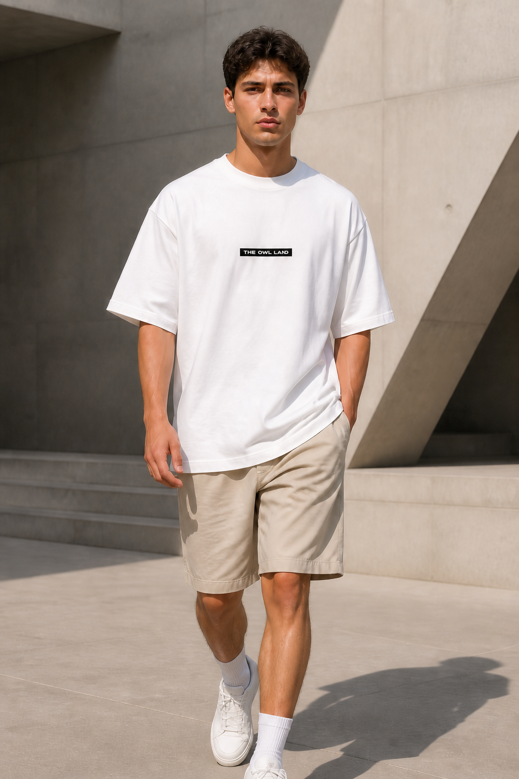 THE OWL LAND® Built In Silence Oversized T-Shirt
